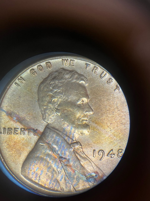 Lincoln-Wheat-Cent-1948--Major-Die-Crack-+-Lamination-Problem